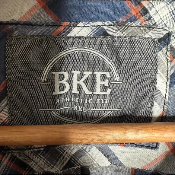 BKE Buckle Men’s Plaid Button Down Athletic Fit Shirt Size XXL - Picture 6 of 8